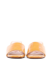 Tamanco Salto Kitten com Tira Larga - Mostarda SDI-11908 - MT