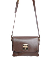 Bolsa Saddle Pequena Couro Alça Regulável Cacau BSI-5739 - CA