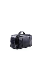 Necessaire Masculina Alça Mão Bolso Atrás Couro Preta NSI-108 - PR