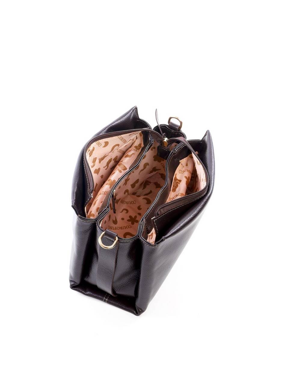 Bolsa Tote com Alça Trançada de Mão - Cacau BSI-6078 - CA