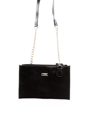 Bolsa Transversal com Alça de Corrente - Preta BSI-6254 - PR
