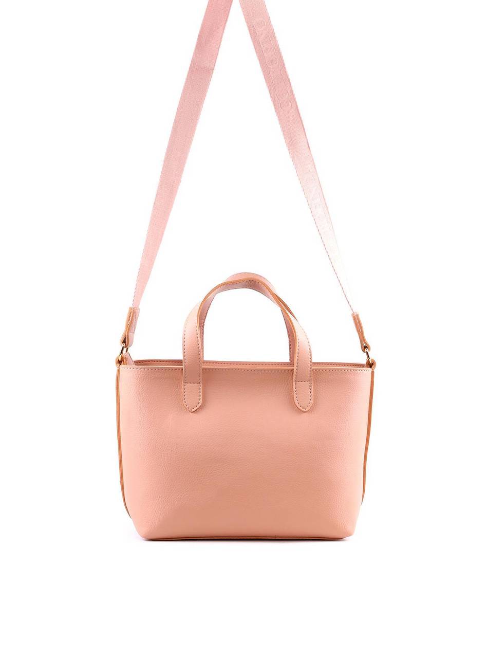 Bolsa Tote Tiracolo com Alça Dupla - Nude BSI-6161 - NU