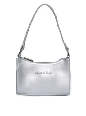 Bolsa Hobo Média Tiracolo Prata BSI-5751 - PT