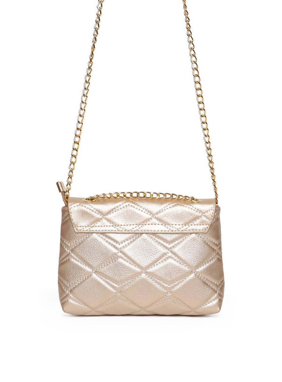 Bolsa Feminina Clutch Pequena Ouro BSI-5949 - AU