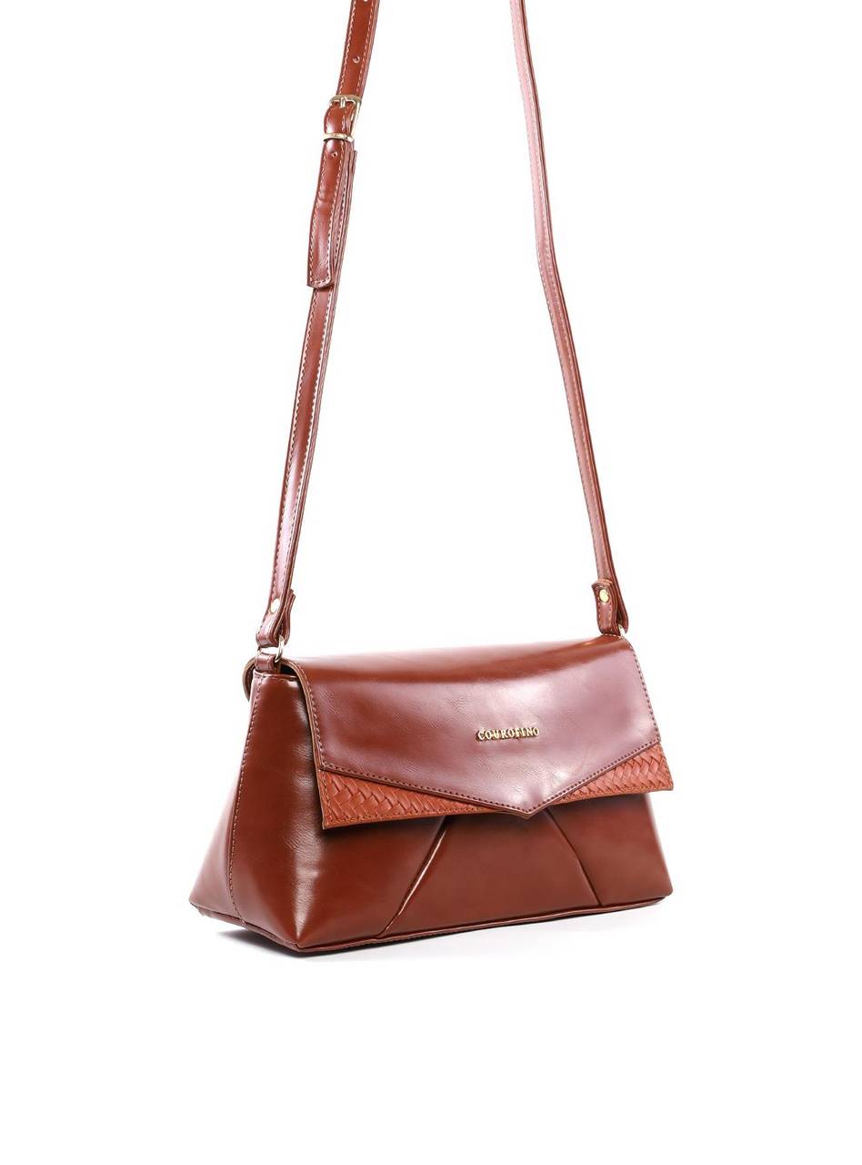 Bolsa Satchel Média Tampa com Recortes - Castor BSI-6484 - CS