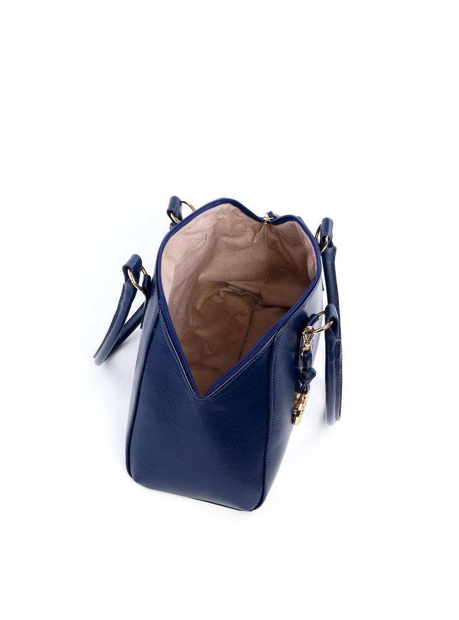 Bolsa Tote com Detalhe de Chaveiro CF - Azul BSI-6176 - AZ