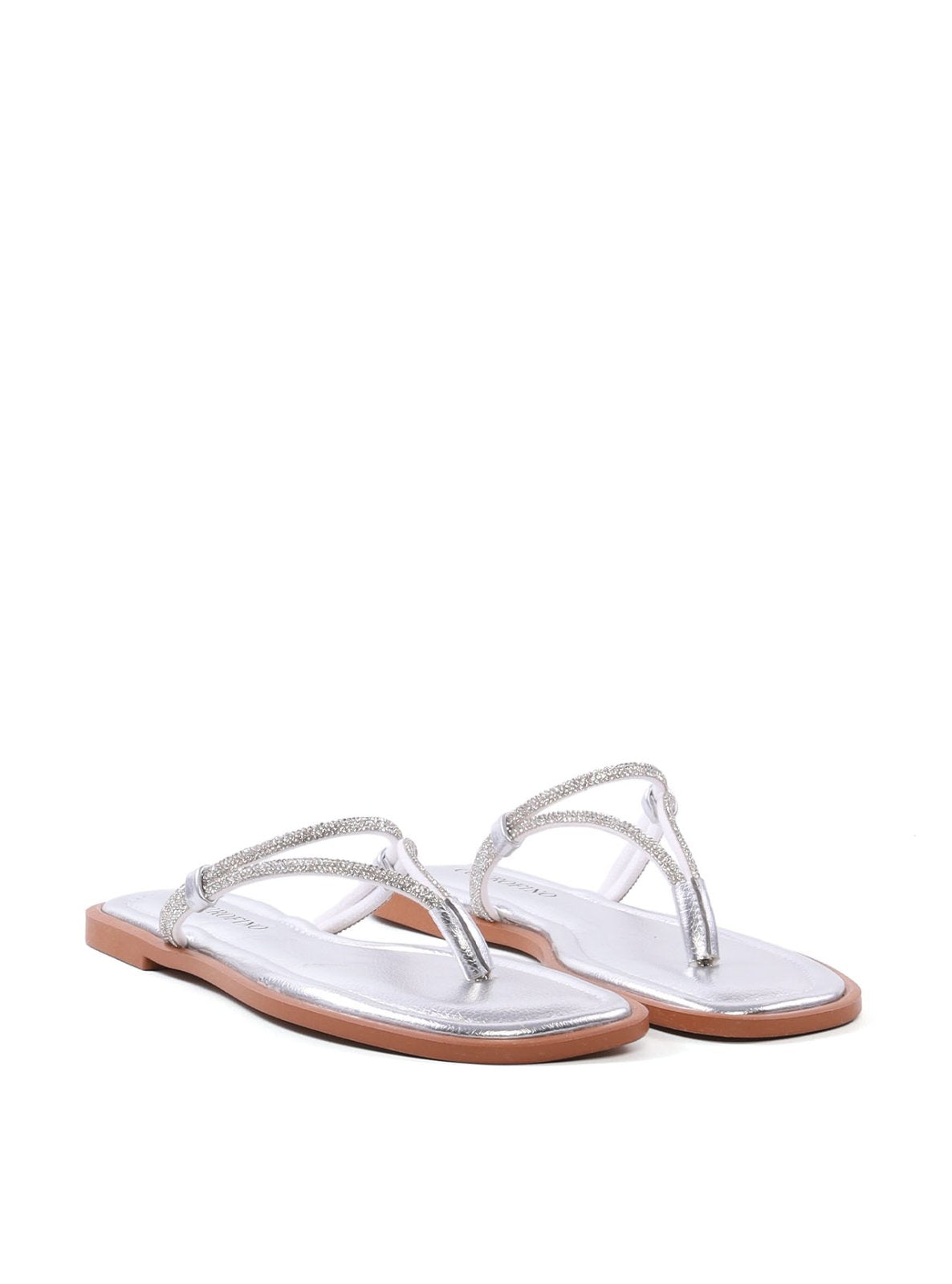 Rasteira Feminina com Tiras e Strass SDI-12242 - PT