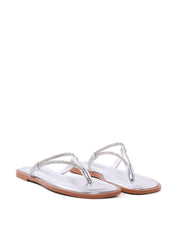 Rasteira Feminina com Tiras e Strass SDI-12242 - PT