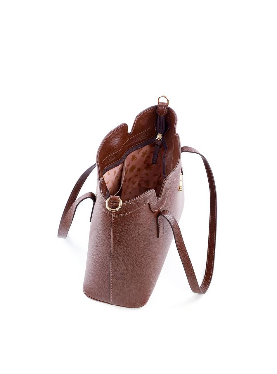 Bolsa Tote com Alça Dupla e Detalhe na Borda - Cacau BSI-6174 - CA