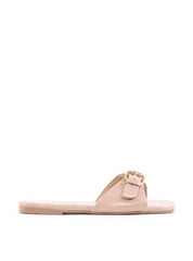 Rasteira Slide Tira com Fivela - Nude SDI-12066 - NU