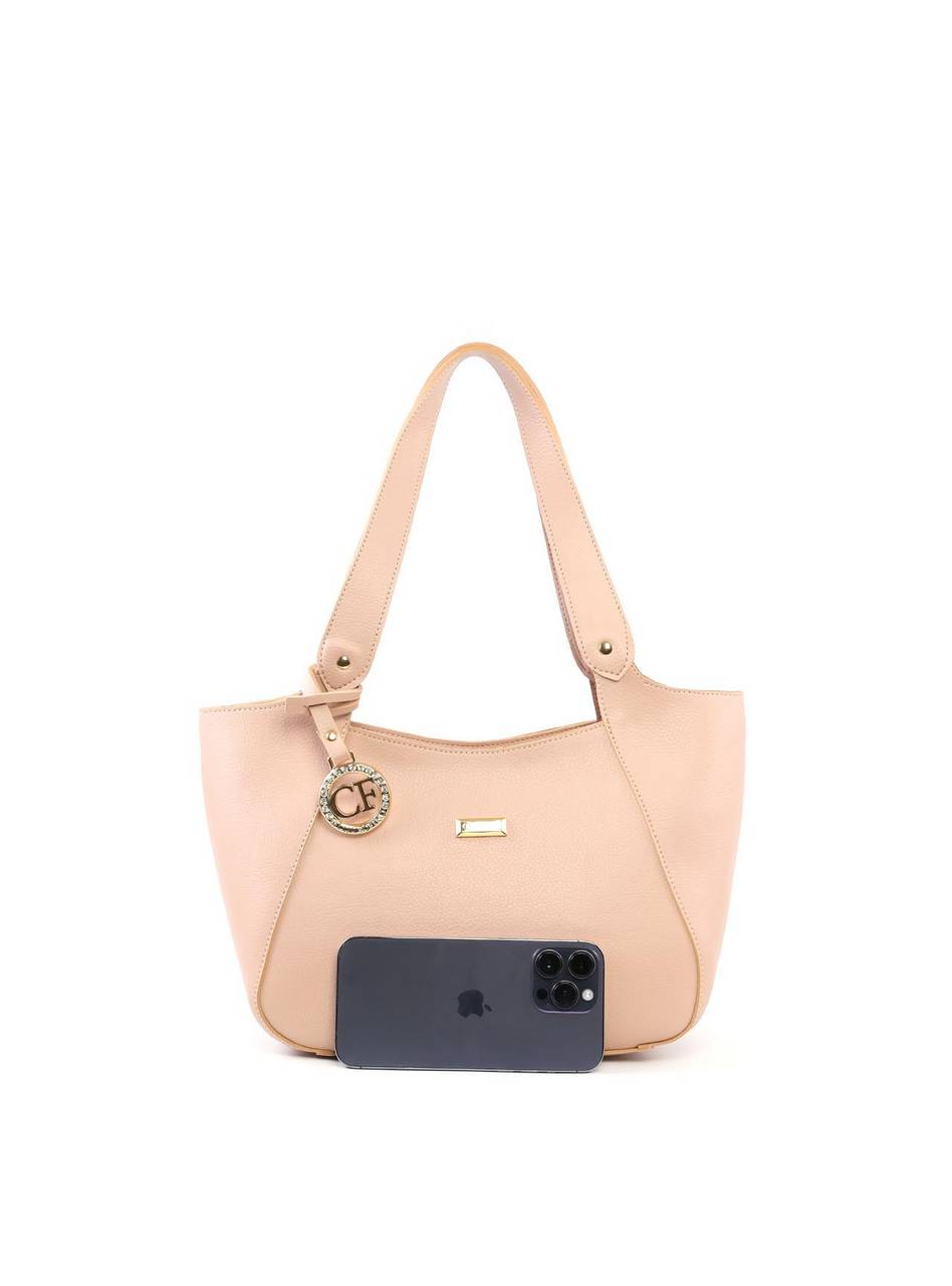 Bolsa Shopper Média com Charm - Nude BSI-6461 - NU