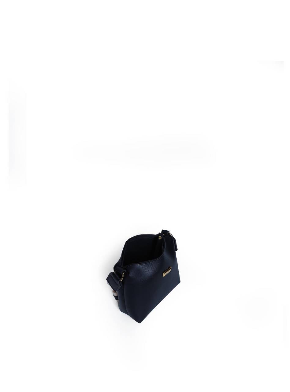 Bolsa Carteiro Tiracolo Sintético Alça com Ilhós Preta - BSI-5968 - PR BSI-5968 - PR