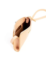 Bolsa Clutch Retangular com Bolso - Nude BSI-6271 - NU
