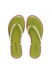 Rasteirinha com Tira em Strass - Verde SDI-11772 - VD