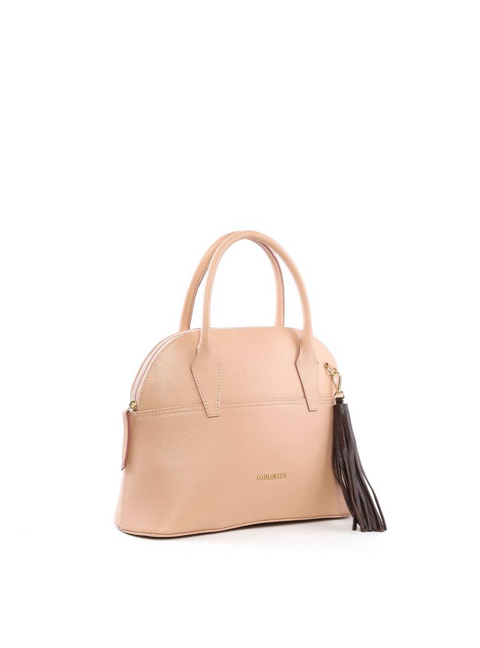 Bolsa Tote Arredondada com Barbicacho - Nude BSI-6419 - NU