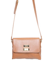 Bolsa Saddle Pequena Couro Alça Regulável Castor BSI-5739 - CS