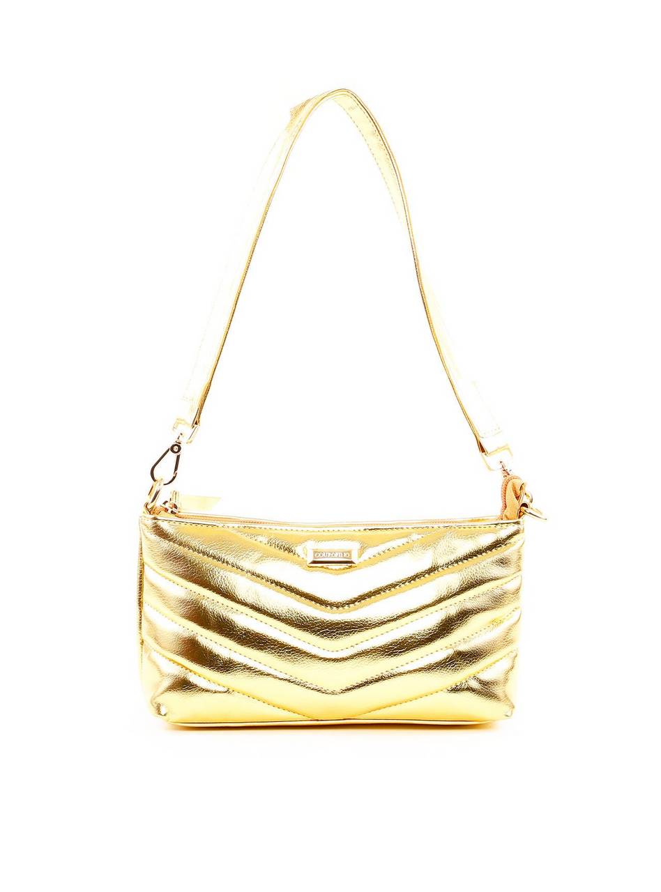 Bolsa Baguette em Metalasse - Ouro BSI-6282 - AU