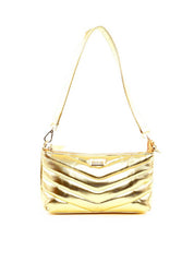 Bolsa Baguette em Metalasse - Ouro BSI-6282 - AU