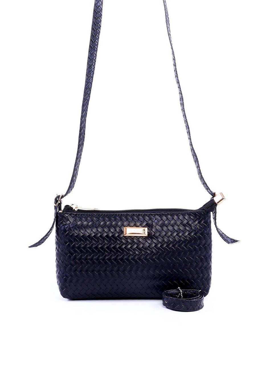 Bolsa Baguete Retangular com Alça Dupla - Preta BSI-6351 - PR