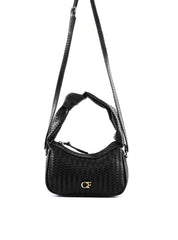Bolsa Hobo Tressê com Nó na Alça - Preta BSI-6395 - PR