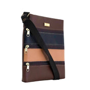 Bolsa Carteiro Transversal com Zippers - Cacau BSI-4394 - CA
