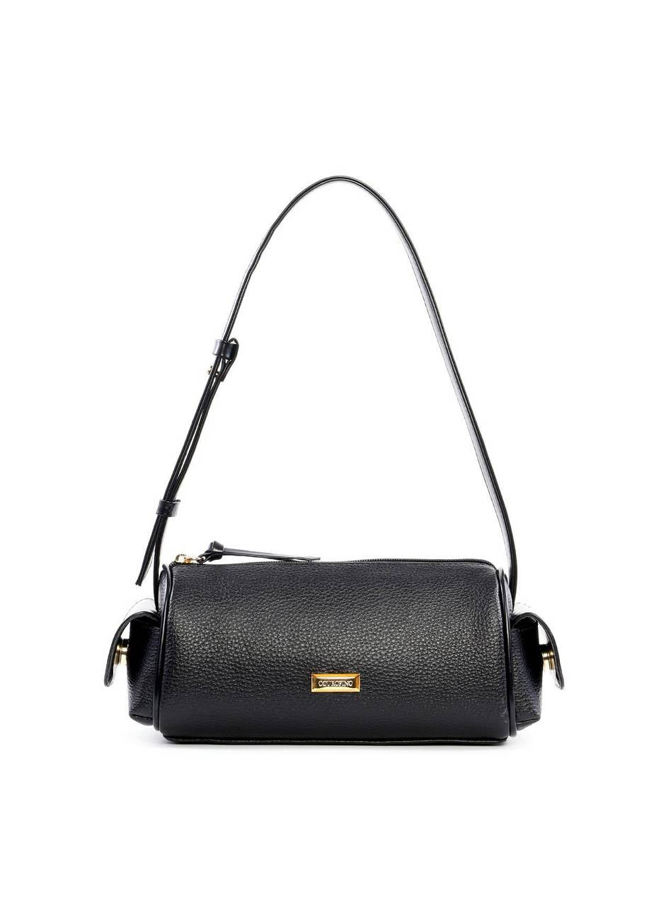 Bolsa Baguete Pequena com Bolsos Laterais - Preta BSI-6447 - PR