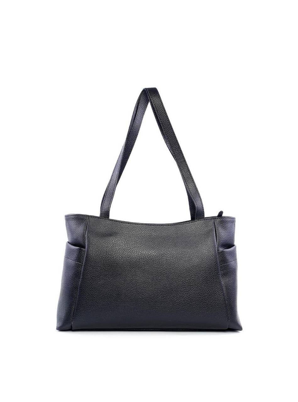 Bolsa Tote com Ziper Frontal Vertical - Preta BSI-6177 - PR