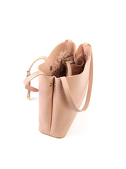 Bolsa Bucket Média Tiracolo com Três Divisórias BSI-6501 - NU
