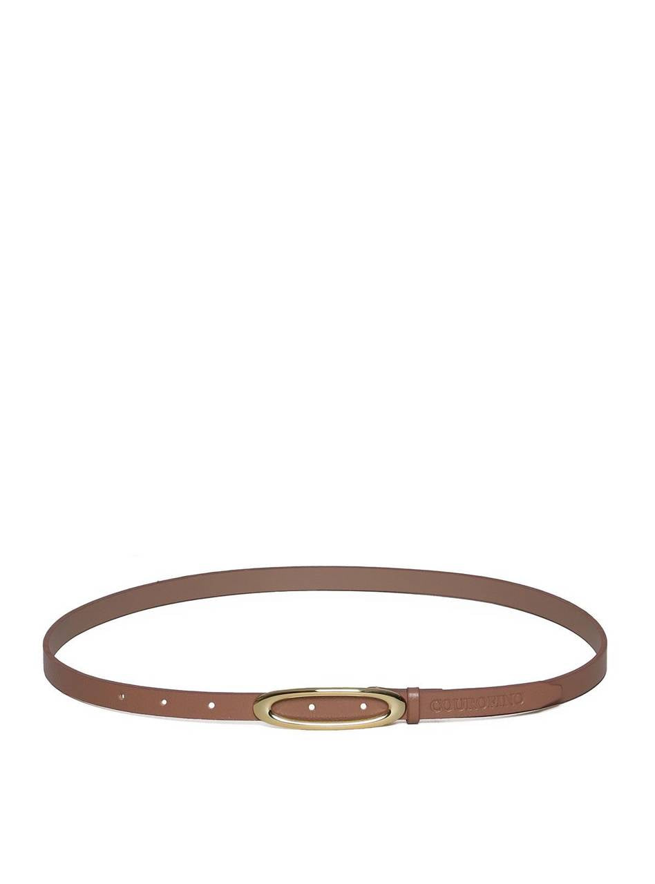 Cinto Feminino com Fivela Oval - Nude CTI-972 - NU