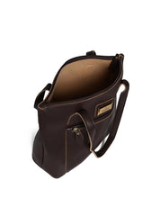 Bolsa Tote com Bolso Grande Frontal - Cacau BSI-5470 - CA