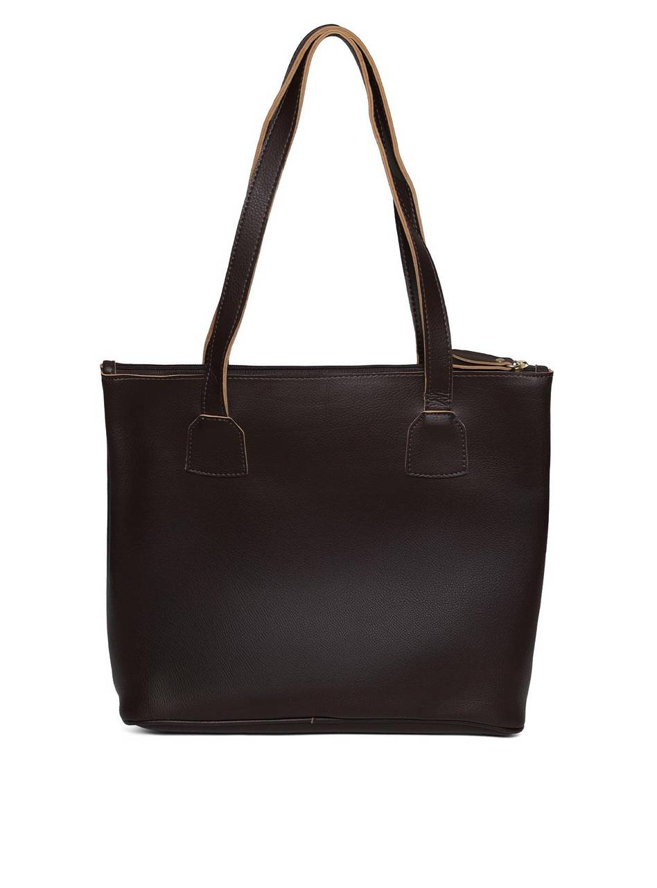 Bolsa Tote com Bolso Grande Frontal - Cacau BSI-5470 - CA
