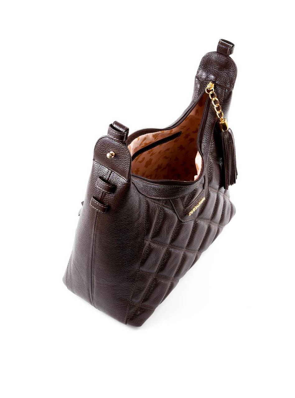 Bolsa Hobo Grande com Detalhe Matelassê e Barbicacho BSI-6486 - CA