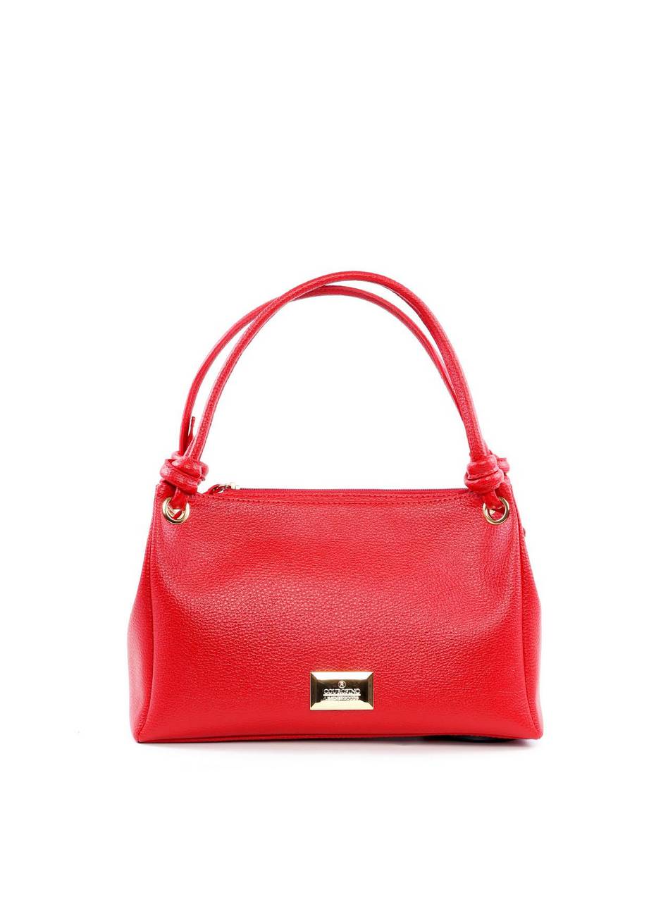 Bolsa Tote de Mão com Detalhe em Nó - Vermelha BSI-6219 - VE