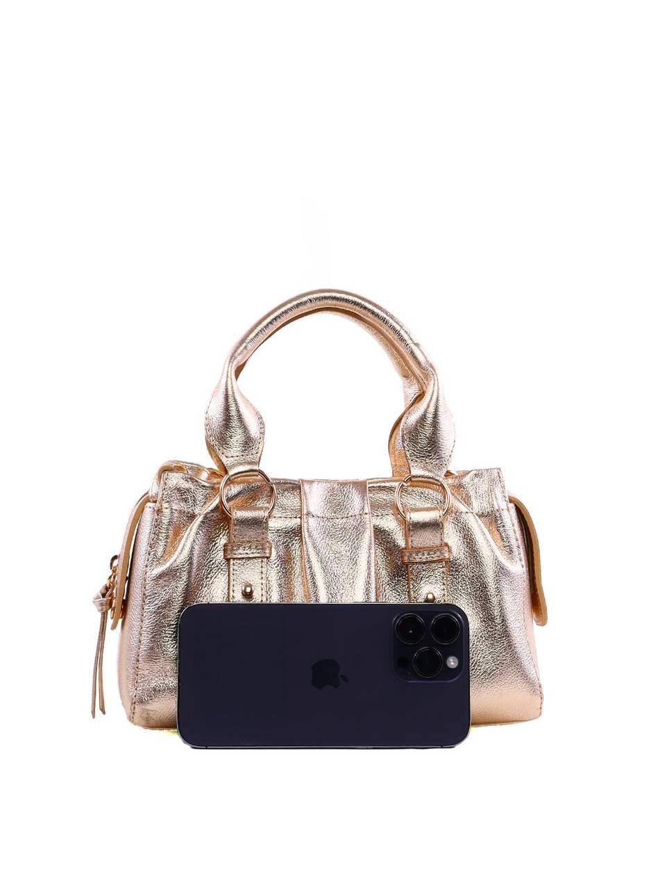 Bolsa Tote Drapeada - Ouro BSI-6391 - AU