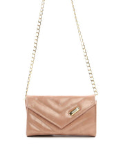 Bolsa Clutch Transversal em Matelassê - Nude BSI-6424 - NU