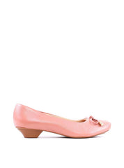 Scarpin de Bico Quadrado e Laço - Nude SDI-11998 - NU