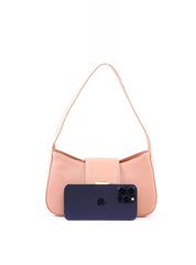 Bolsa Baguete com Lingueta Larga - Nude BSI-6175 - NU
