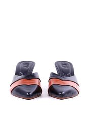 Mule Salto Fino com Recorte Geométrico - Preta SDI-12023 - PR