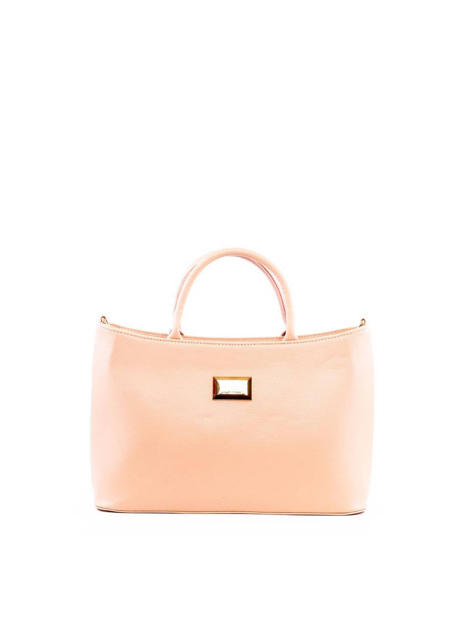 Bolsa Tote Quadrada Grande Alça Dupla - Nude BSI-6279 - NU