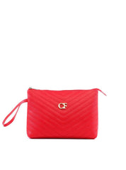 Bolsa Clutch com Detalhe de Costura - Vermelha BSI-6317 - VE
