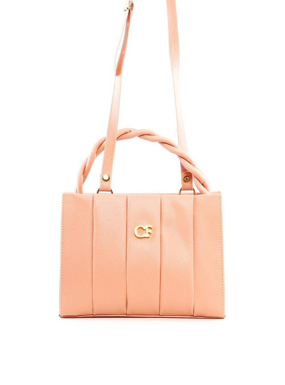 Bolsa Tote com Alça Retorcida - Nude BS-6155 - NU