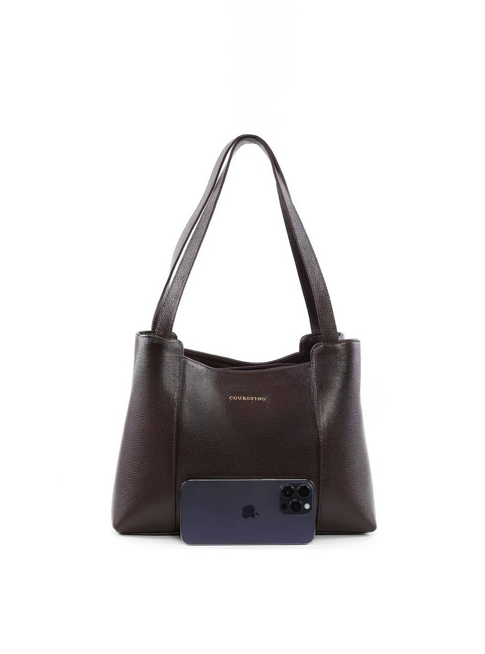 Bolsa Tote Quadrada com 3 Divisórias - Cacau BSI-6398 - CA