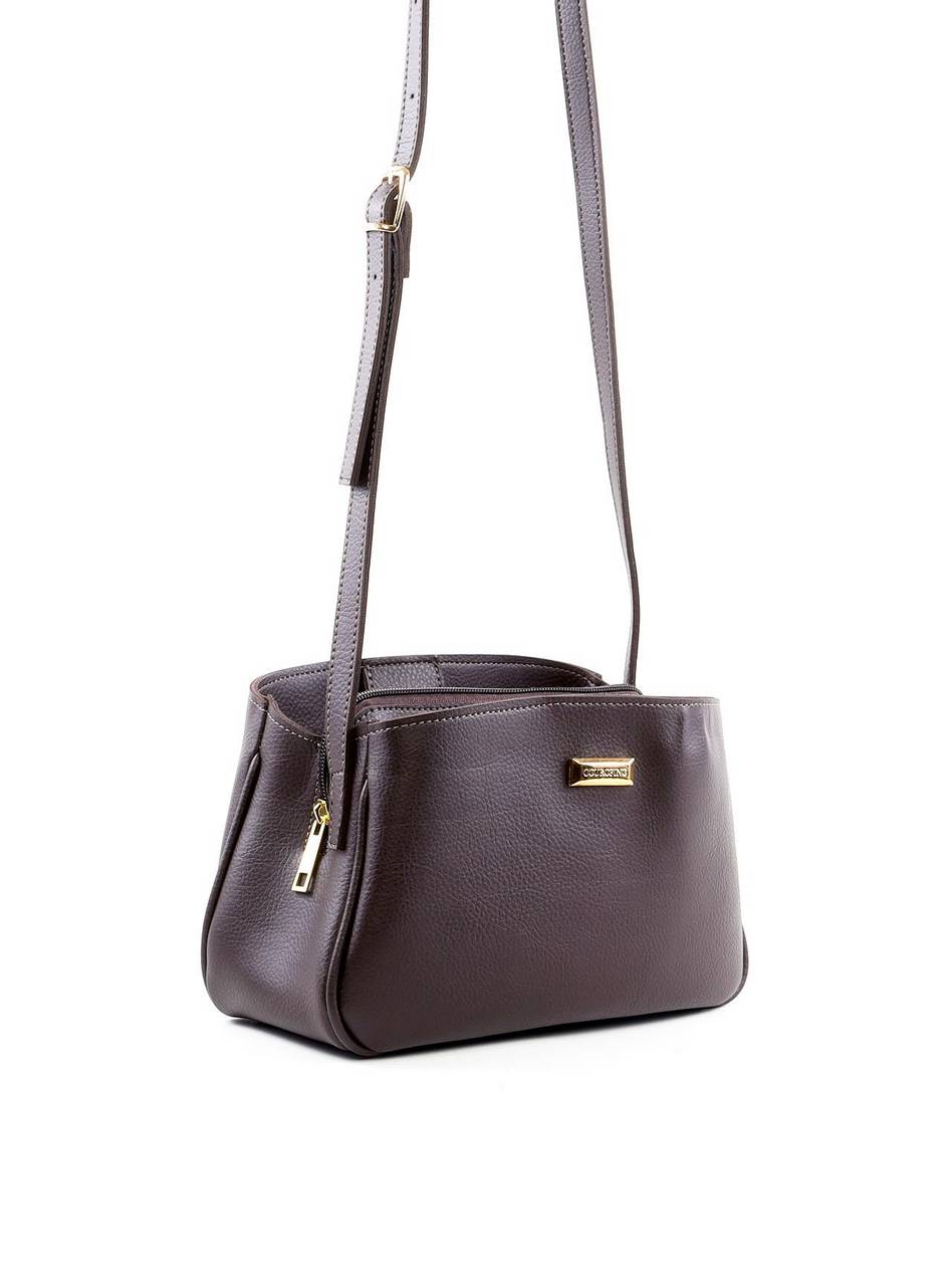 Bolsa Tote Transversal com 3 Divisórias - Cacau BSI-6411 - CA