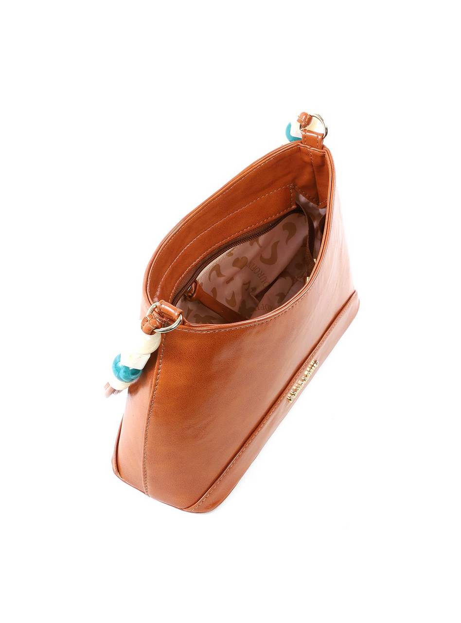 Bolsa Baguete Pequena com Detalhes Translúcidos - Castor BSI-6473 - CS