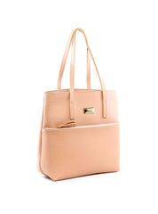 Bolsa Tote Transversal Média Nude BSI-5748 - NU