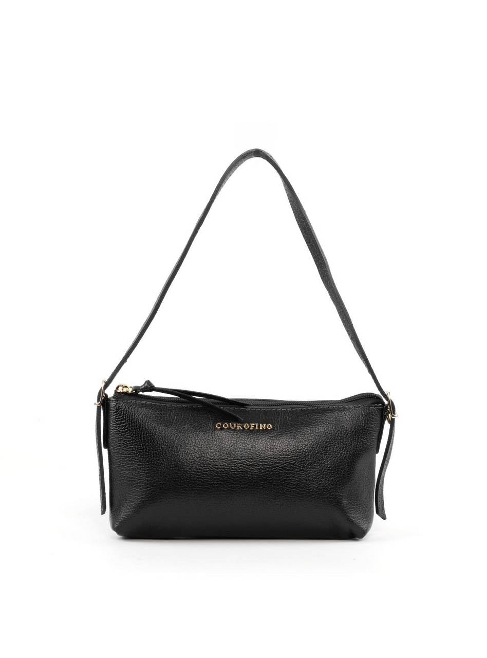 Bolsa Baguete Alça Mini Fivelas - Preta BSI-6382 - PR