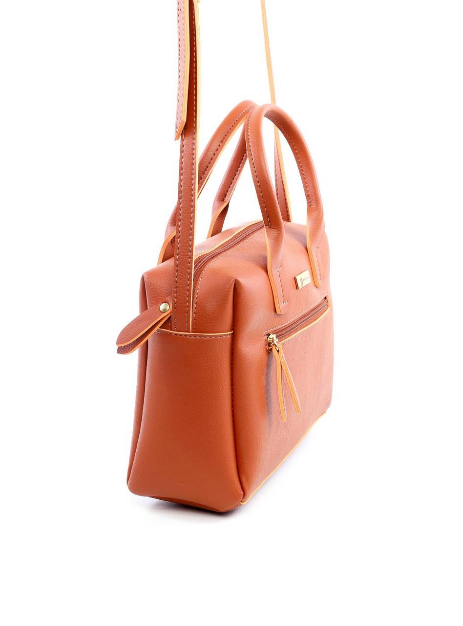 Bolsa Baú Transversal com Bolso Frontal - Castor BSI-6062 - CS