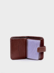 Carteira Feminina Pocket Bolso Frontal Ziper Traseiro Couro Pequena Cacau CAI-910 - CA