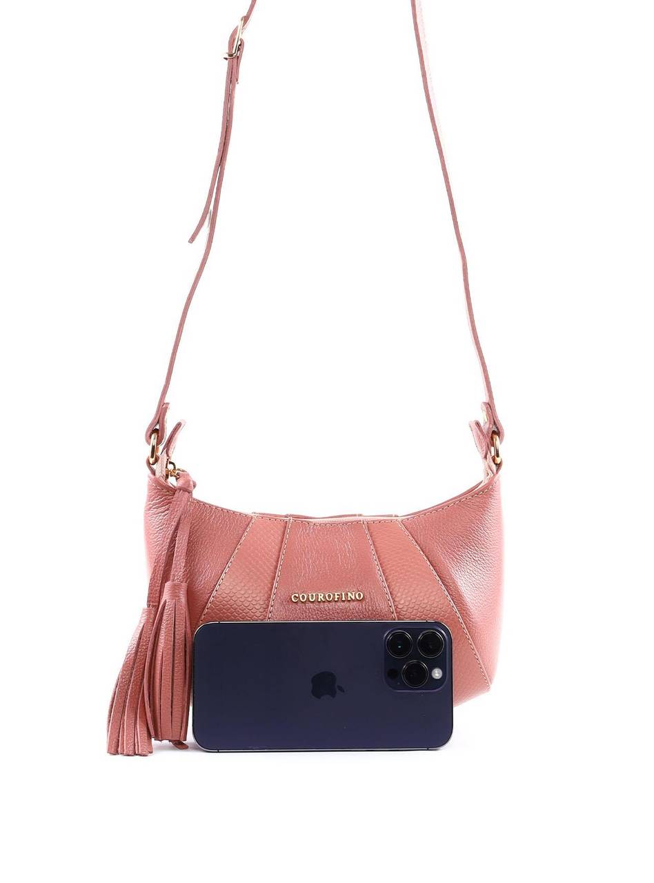 Bolsa Transversal Arredondada Retalhos - Nude BSI-6403 - NU