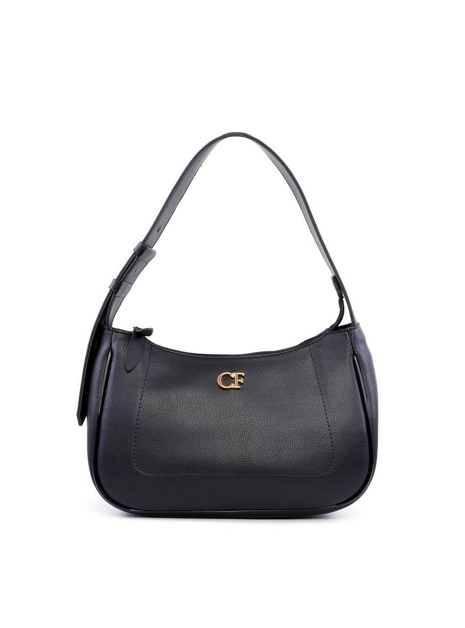 Bolsa Hobo de Mão com Costuras - Preta BSI-6203 - PR